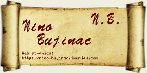 Nino Bujinac vizit kartica